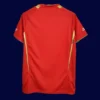back view of Liverpool home red retro jersey (05/06) showing number-ready back panel.