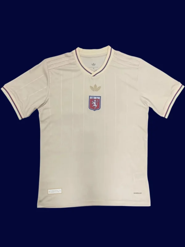 Lyon 75Th Anniversary Jersey 25/26 Fans Version front commemorative high‑quality breathable shirt