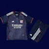 Lyon Away Kids kits 25/26 front lightweight breathable junior football shirt