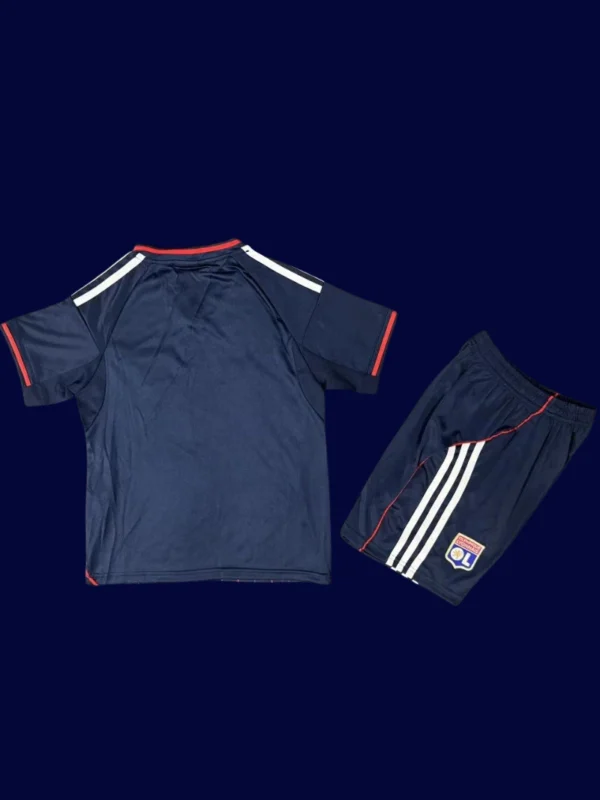 Lyon Away Kids kits 25/26 back custom number
