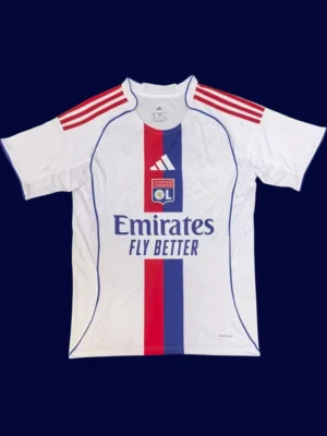 Lyon Home Jersey 25/26 Fans Version front collectible high‑quality football top