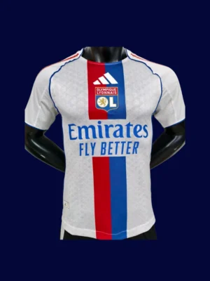 Lyon Home Jersey 25/26 Player Version front pro‑grade lightweight performance shirt