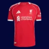 M.Salah Liverpool home red jersey front 25/26, high-quality breathable fan gear.