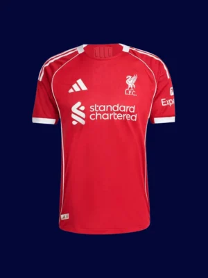 M.Salah Liverpool home red jersey front 25/26, high-quality breathable fan gear.