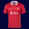 M.Salah Liverpool home red jersey front 24/25, high-quality breathable fan gear.