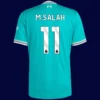 M.Salah Liverpool third green jersey back 25/26 with #11, high-quality breathable design.