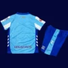 Malaga Bilbao Home Kids Kits 25/26 back with printed kid number panel.