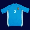 Maldini Italy home blue retro jersey front World Cup 2002, high-quality breathable fan gear.