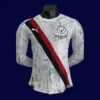 Man City 25/26 Away White Long Sleeve Player Jersey Front