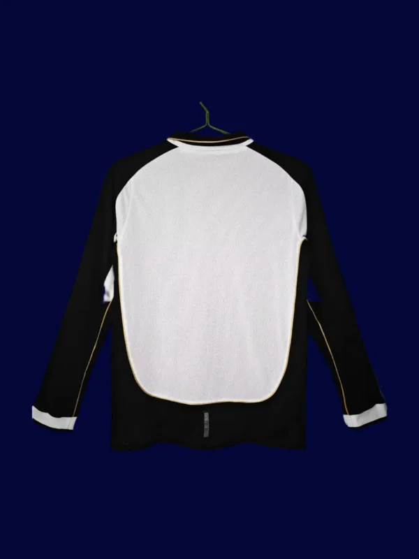 back view of long sleeve 100th Centenary retro jersey (01/02) showing reinforced number panel.