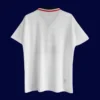 back view of away white retro jersey (96/97) showing stitched back for numbers.