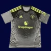 ManU 25/26 Black Grey GK Fans Front, goalkeeper style, fan version