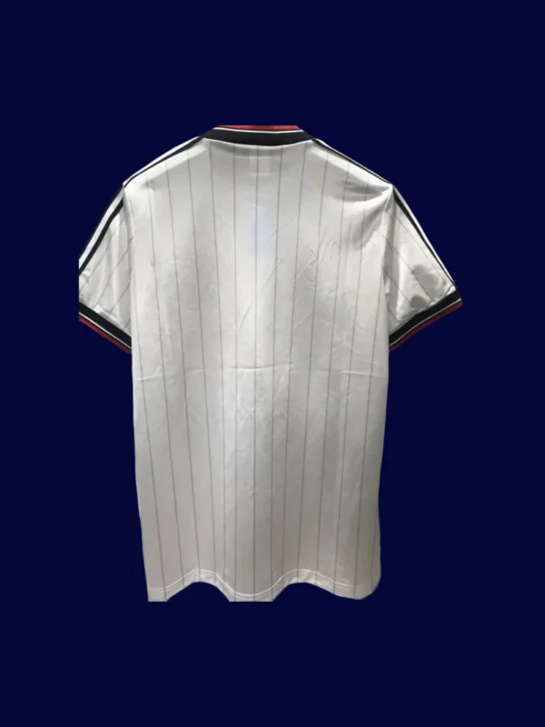 back view of FA Cup Final retro jersey (1983) showing reinforced back panel.