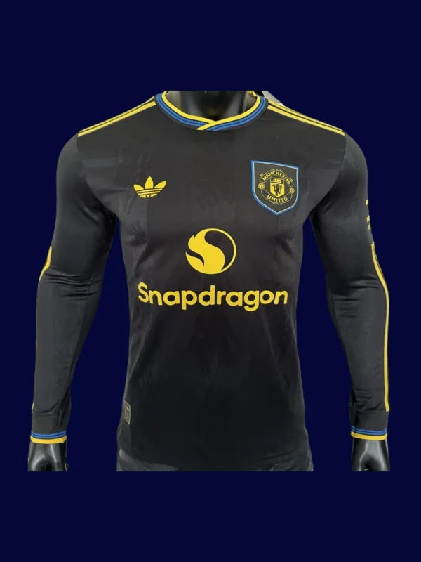ManU 25/26 Third Long Sleeve Player Front, third kit, player cut