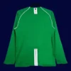 back view of long sleeve goalkeeper retro jersey (07/08) showing plain back for number printing.