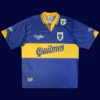 Maradona Boca home blue retro shirt front 95/96, high-quality breathable fan gear.