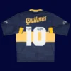 Maradona Boca home long sleeve retro shirt back 95/96 with #10, high-quality breathable design.