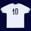 Maradona Napoli away white retro shirt back 84/85 with #10, high-quality breathable design.