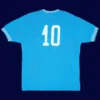 Maradona Napoli home blue retro shirt back 84/85 with #10, high-quality breathable design.
