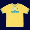 Maradona Napoli third yellow retro shirt front 84/85, high-quality breathable fan gear.