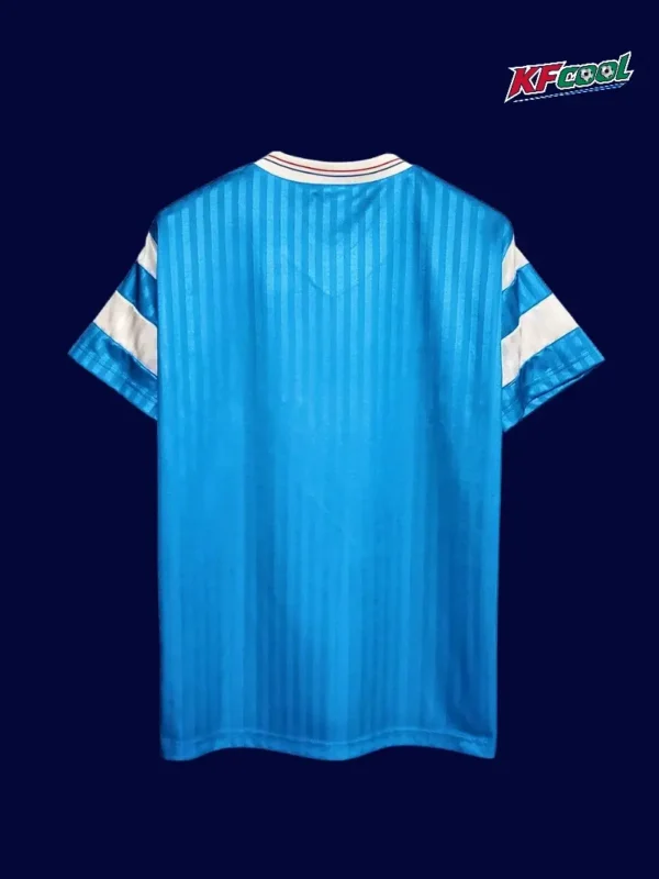 Marseille away classic retro jersey 1990 back view