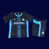Marseille Away Kids kits 25/26 front lightweight breathable junior football shirt