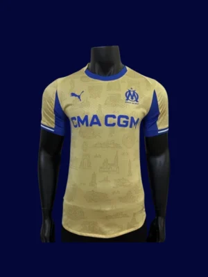 Marseille Fourth Jersey 25/26 Player Version front pro‑grade lightweight performance shirt