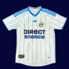 Marseille home classic retro jersey 2009/10 front white blue modern design