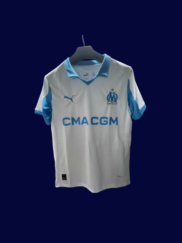 Marseille Home Jersey 25/26 Fans Version front collectible high‑quality football top