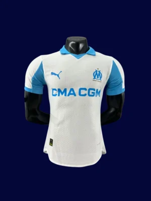 Marseille Home Jersey 25/26 Player Version front pro‑grade lightweight performance shirt