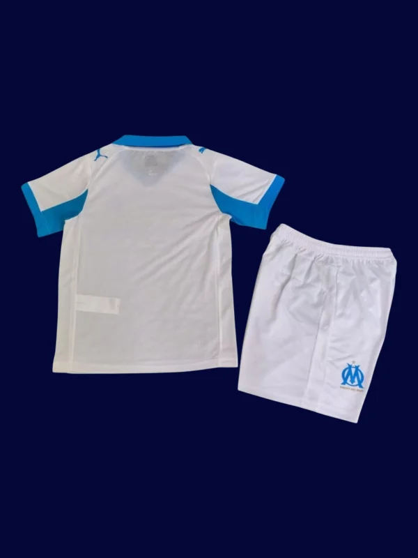 Marseille Home Kids kits 25/26 back custom number