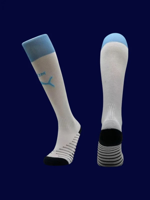 Marseille Home Sock 25/26 front lightweight breathable football socks