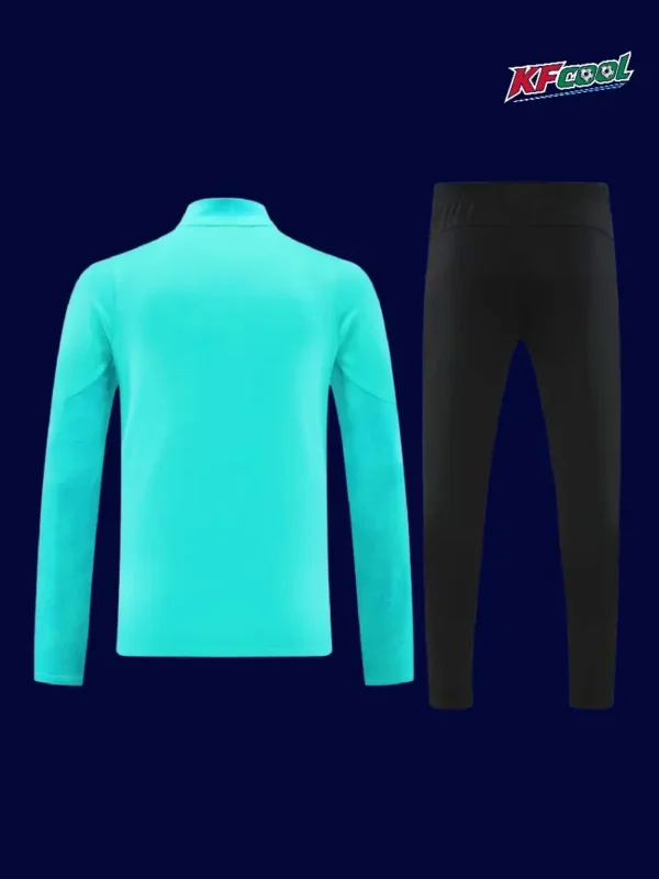Marseille lake blue half pull tracksuit 25/26 back view