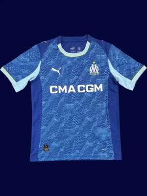 Marseille Third Jersey 25/26 Fans Version front retro breathable collectible football shirt