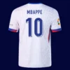 Mbappé France away jersey back 24/25 with #10, high-quality breathable design.