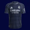 Mbappé Real Madrid away player jersey front 25/26, high-quality breathable fan gear.