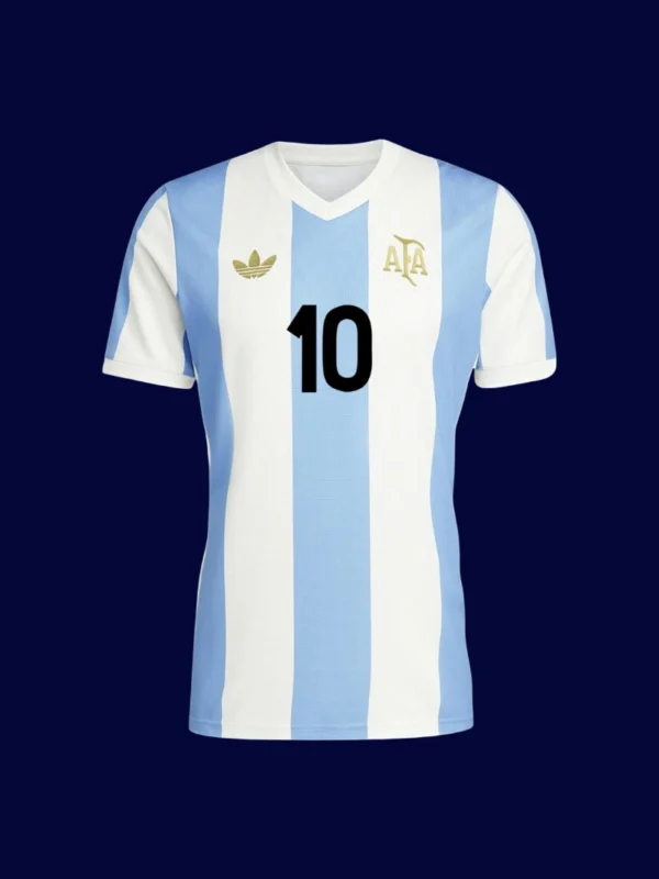 Messi Argentina 50 Years Anniversary Collection jersey front, high-quality collectible fan gear.