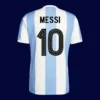 Messi Argentina 50 Years jersey back with #10, lightweight breathable design, collectible.