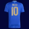 Messi Argentina away jersey back 24/25 with #10, breathable and high-quality design.