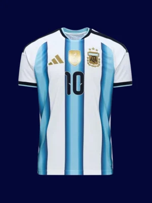 Messi Argentina home jersey front World Cup 2026, high-quality collectible fan shirt.