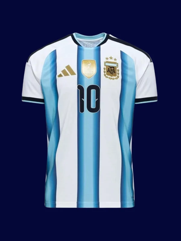 Messi 10 Argentina Home Jersey World Cup 2026A - KFCool – Football Jerseys & Soccer Kits Store Messi Argentina home jersey front World Cup 2026, high-quality collectible fan shirt.