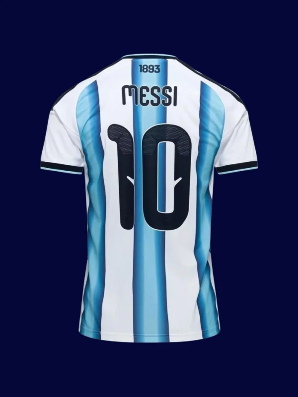Messi 10 Argentina Home Jersey World Cup 2026B - KFCool – Football Jerseys & Soccer Kits Store Messi Argentina home jersey back World Cup 2026 with #10, lightweight breathable design.