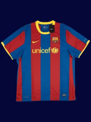 Messi Barcelona home retro jersey front 10/11, high-quality breathable fan classic with #10.