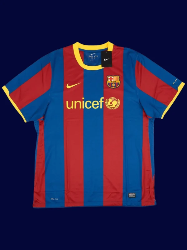 Messi Barcelona home retro jersey front 10/11, high-quality breathable fan classic with #10.