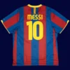 Messi Barcelona home retro jersey back 10/11 with #10, high-quality breathable design for collectors.