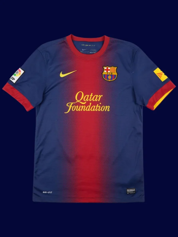 Messi Barcelona home retro jersey front 12/13, high-quality breathable fan classic with #10.