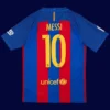 Messi Barcelona home retro jersey back 16/17 with #10, high-quality breathable design.