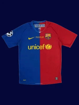 Messi Barcelona UCL final home retro jersey front 08/09, high-quality breathable fan classic.