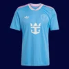 Messi Inter Miami third blue jersey front 2025, high-quality breathable fan gear.