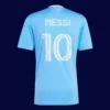 Messi Inter Miami third blue jersey back 2025 with #10, breathable fan design, high-quality.